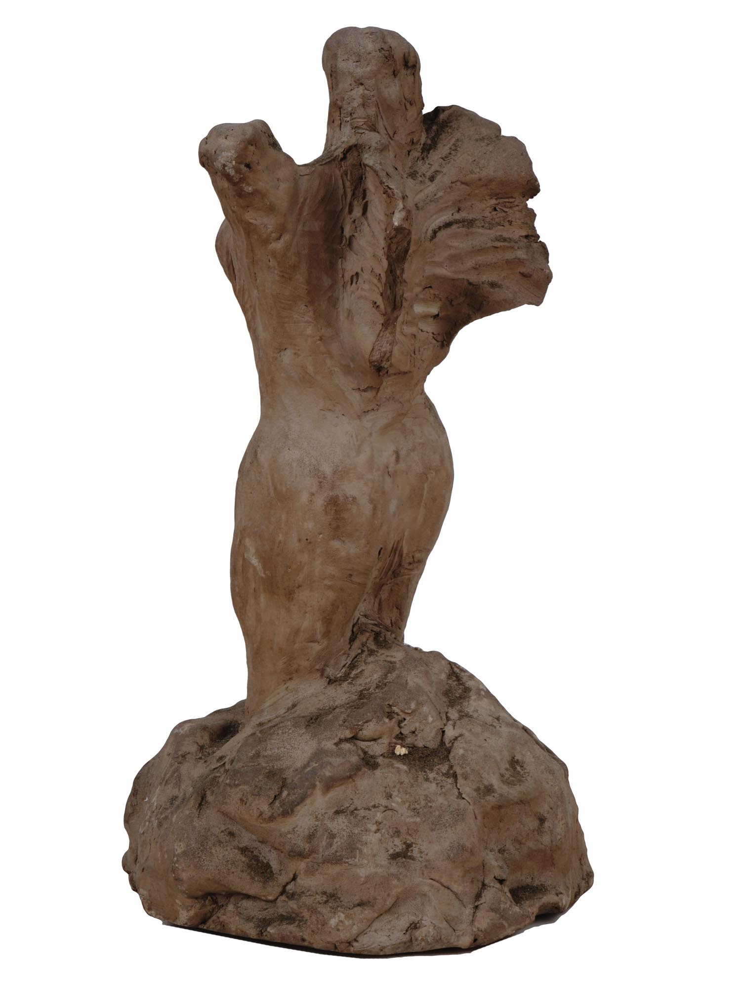 ATTR TO STEELE BURDEN THREE CLAY NUDE SCULPTURES PIC-7